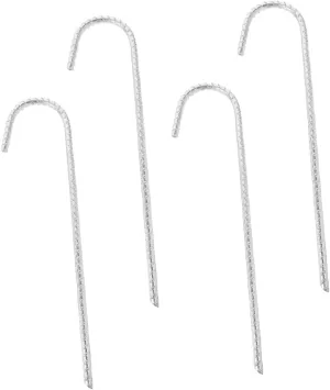 4Pcs Heavy Duty Outdoor Tent Pegs Stakes with Hooks for Camping Hiking and Backpacking Durable Ground Fixing Tools for Use