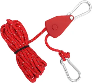 4pcs Reflective Camping Rope with Aluminum Adjuster Tensioners Outdoor Guy Line Lightweight Tent Guy Rope with Pulley Reflective Camping Rope with Adjuster