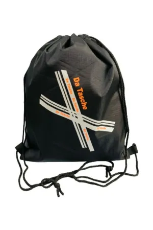 5 L Drawstring Backpack for Men - Black