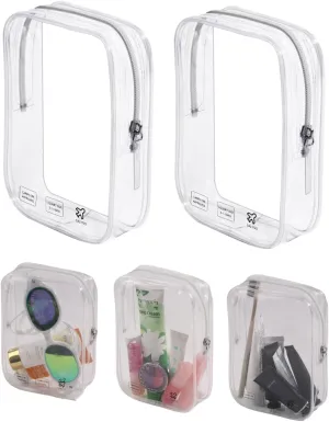 5 Packing Cubes Quart Size Travel Bag Tsa Approved Clear Toiletry Bag Small European International Must Haves Long Flight Airplane Essentials for Flying Toiletries Liquids Accessories Men Women