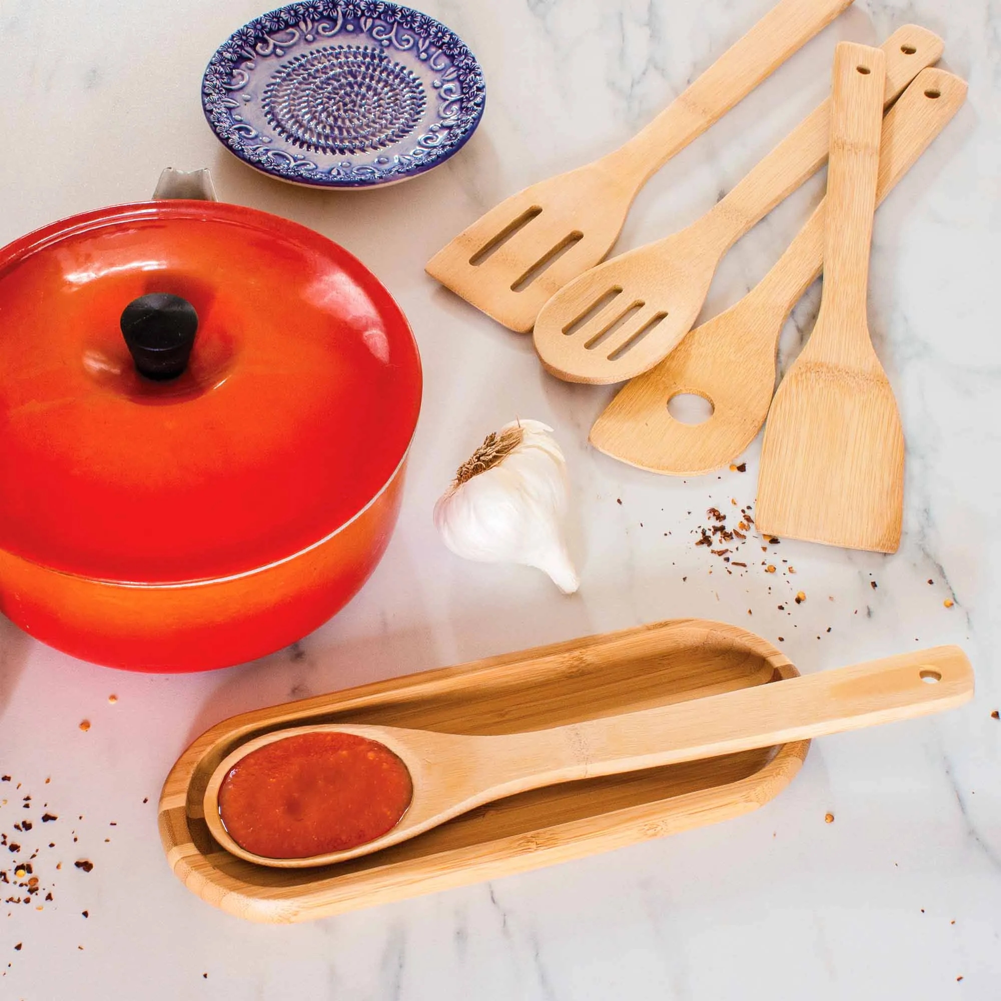 5-Piece Bamboo Cooking Utensil Set