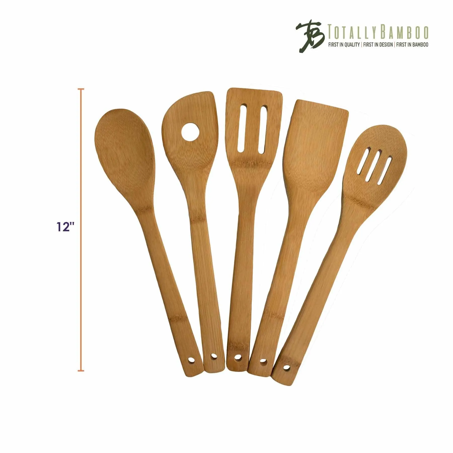 5-Piece Bamboo Cooking Utensil Set