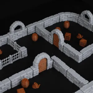 50-Piece Modular Terrain Set for D&D and Pathfinder 28mm