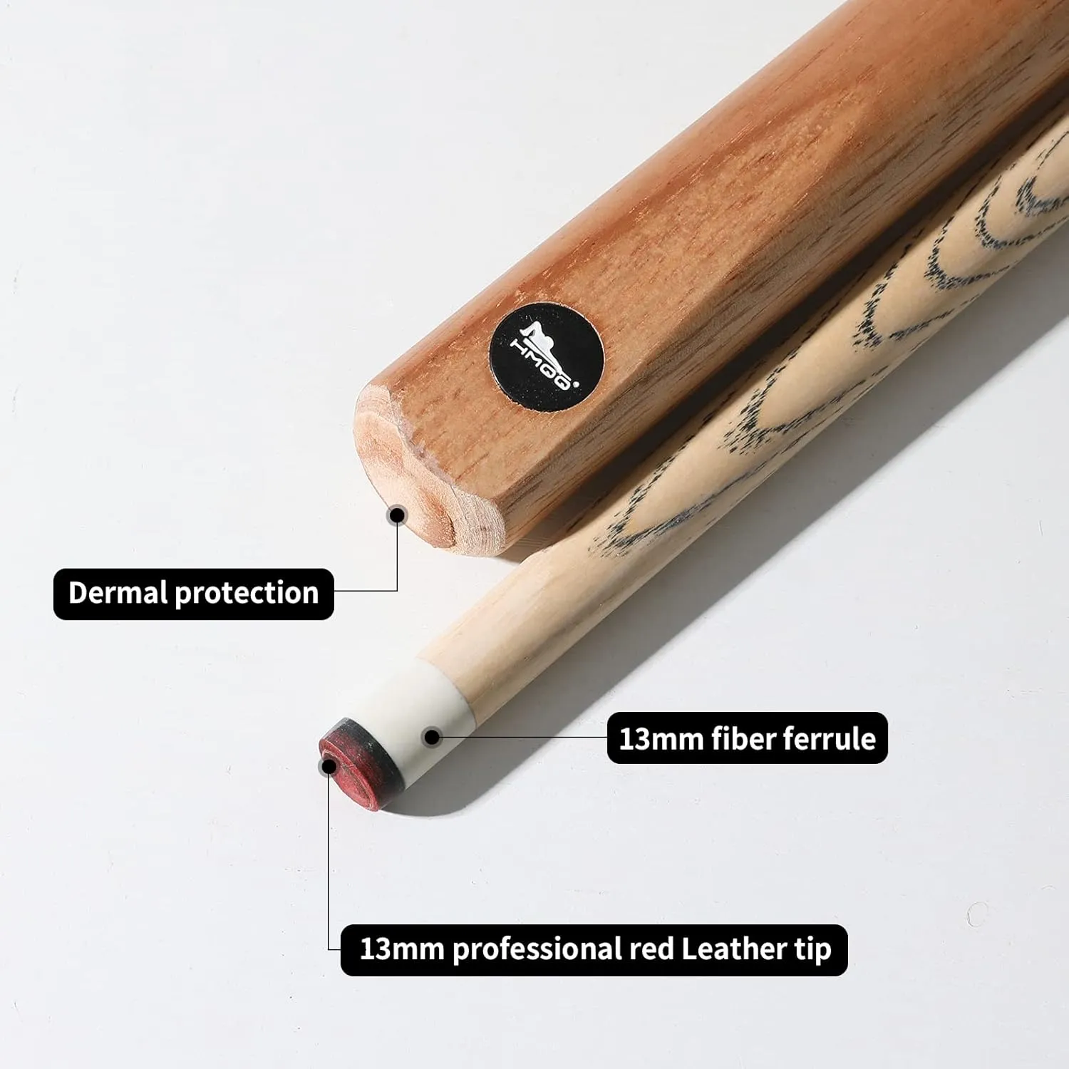 58" one Piece Pool cue Stick with 13MM Leather tip, Weight 20OZ Billiards cue Stick, Pool Stick Set of 4 or Set of 6