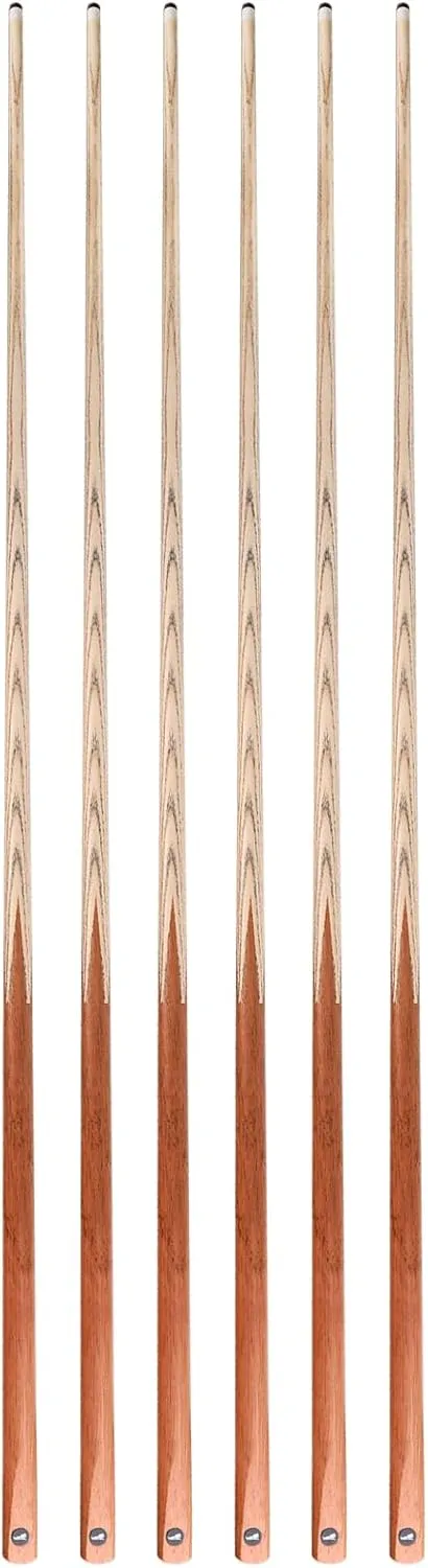 58" one Piece Pool cue Stick with 13MM Leather tip, Weight 20OZ Billiards cue Stick, Pool Stick Set of 4 or Set of 6