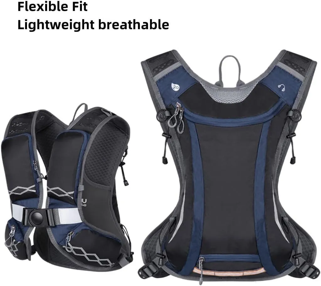 5L Outdoor Cycling Backpack Water Bag，Off-Road Running Backpack，Hiking Marathon Backpack Water Bag Equipment Bag，Lightweight Hydration Pack, Running, Hiking, Cycling, Climbing,Skiing