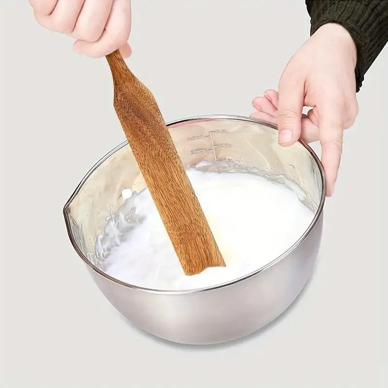5pcs Wooden Spatula Set Kitchen Cooking Utensils Wooden Spatula for Cooking