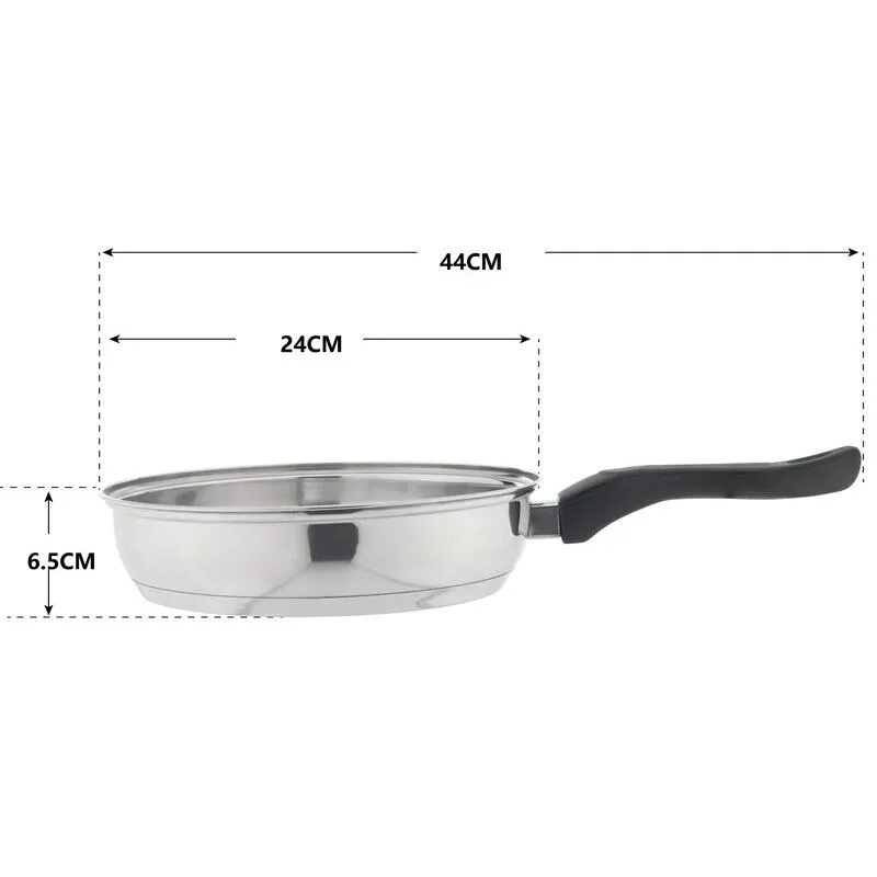 7-Piece Set: Non-Stick Stainless-Steel Cookware