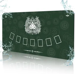 70" x 35" Waterproof Poker Table Mat, Super Soft Texas Hold'em Poker Mat with Smooth Premium Surface,Portable Zipper Handbag for Parties, Home Entertainment, Blackjack/Casino Game Night