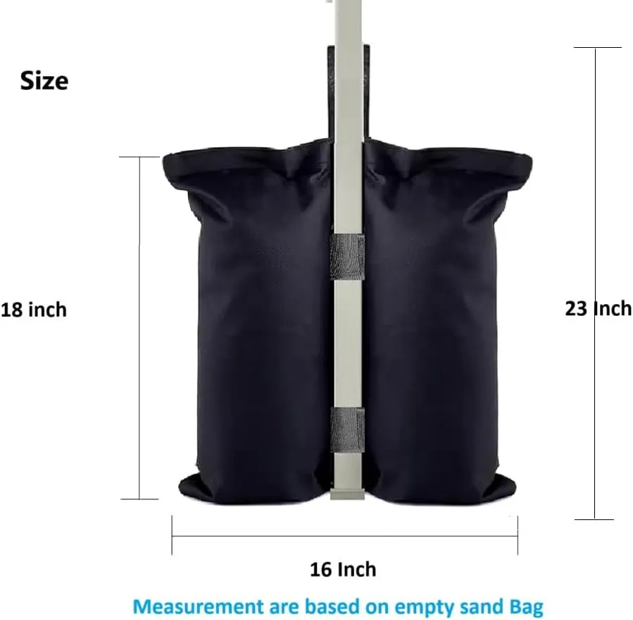 8-Pack Sand Bag-Large, Weight Bags for Outdoor Pop-Up Tent, Party Tents Canopy Sun Shelter, Patio Umbrella(Bags only Sand not Included)