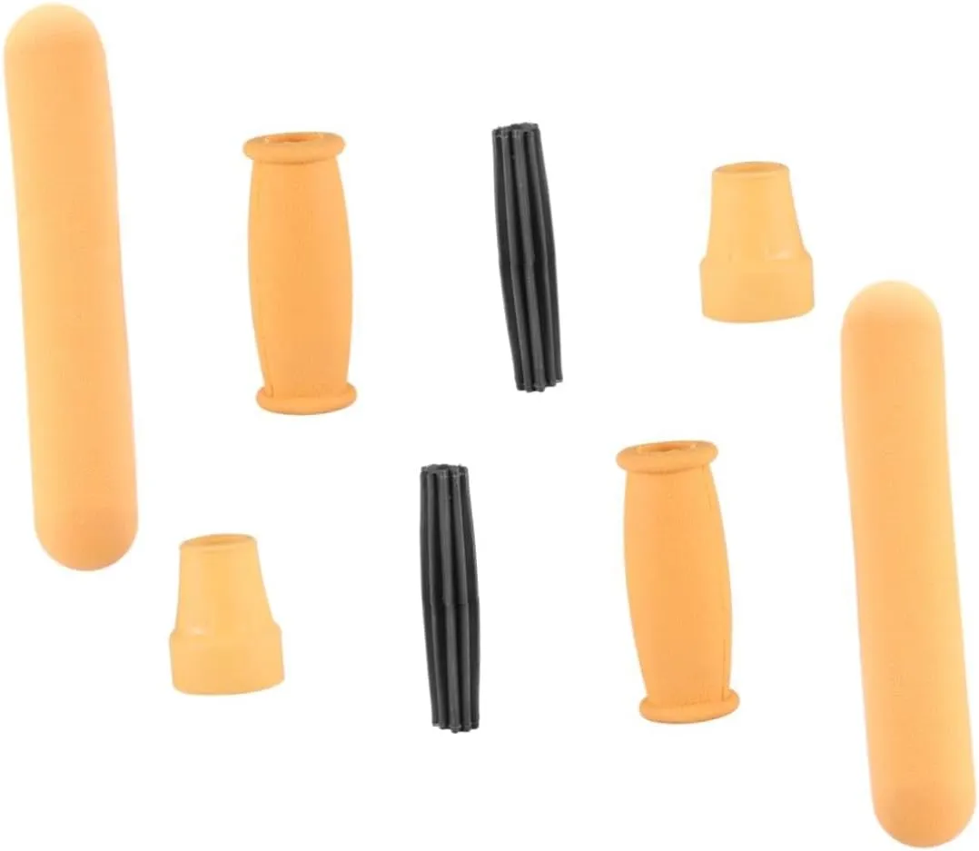 8pc Set of Walking Stick Accessories Rubber Axillary Mop Handle Non-slip Grip for Crutch Replacement Handle Grip for Crutch Accessories