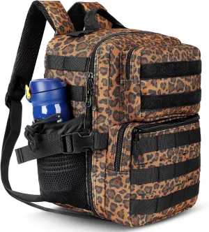 9L Mini Tactical Backpack for Men Women,Small Military Tactical Backpack for Sport,Gym,Hiking,Travel,Camping(Leopard)