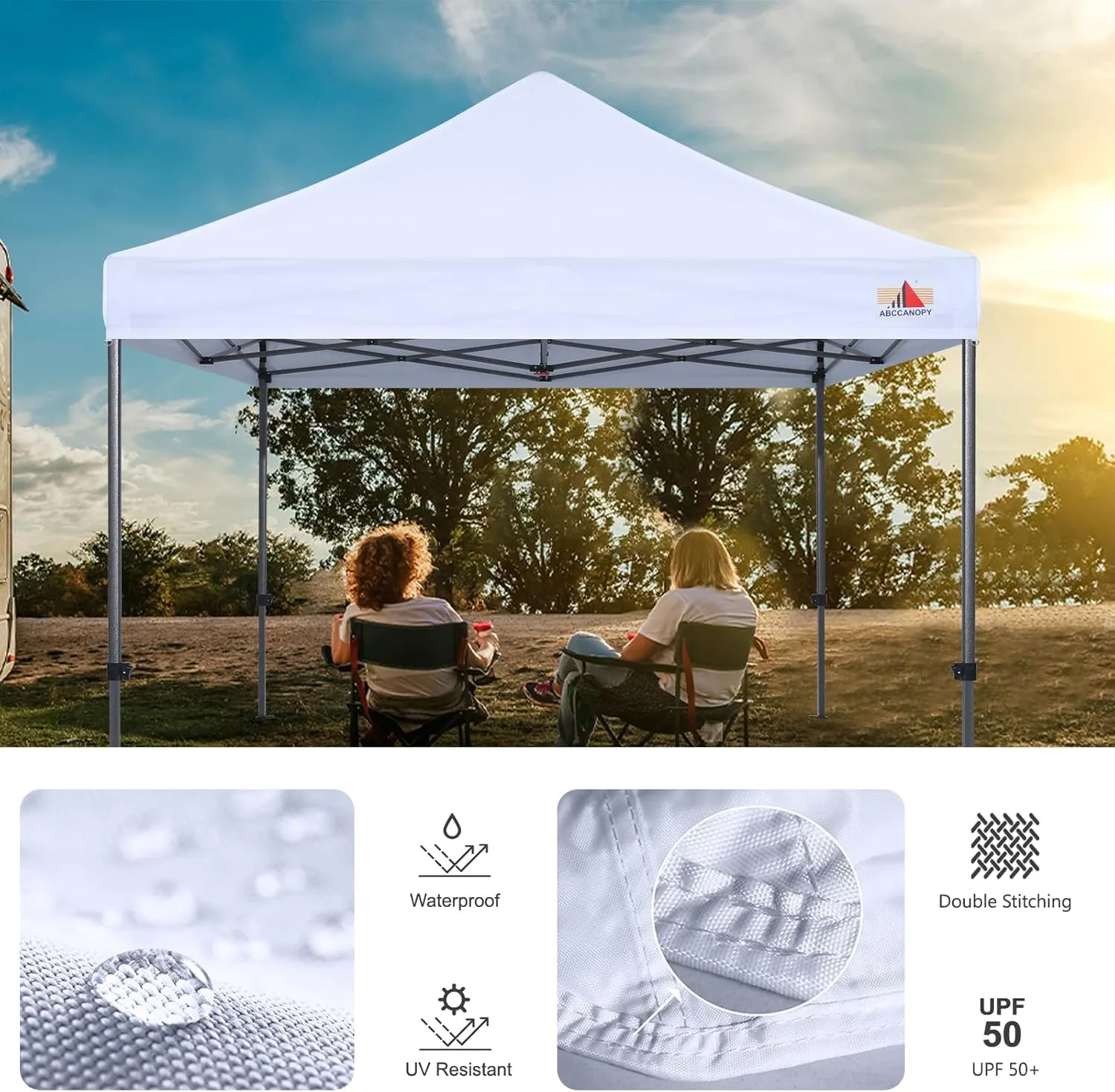 ABCCANOPY Replacement Canopy Top for Pop Up Canopy Tent (10x10, Gray)