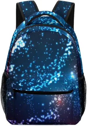 Abstraction Space Galaxy Travel Backpack Lightweight Shoulders Bag Laptop Daypack for Work Office
