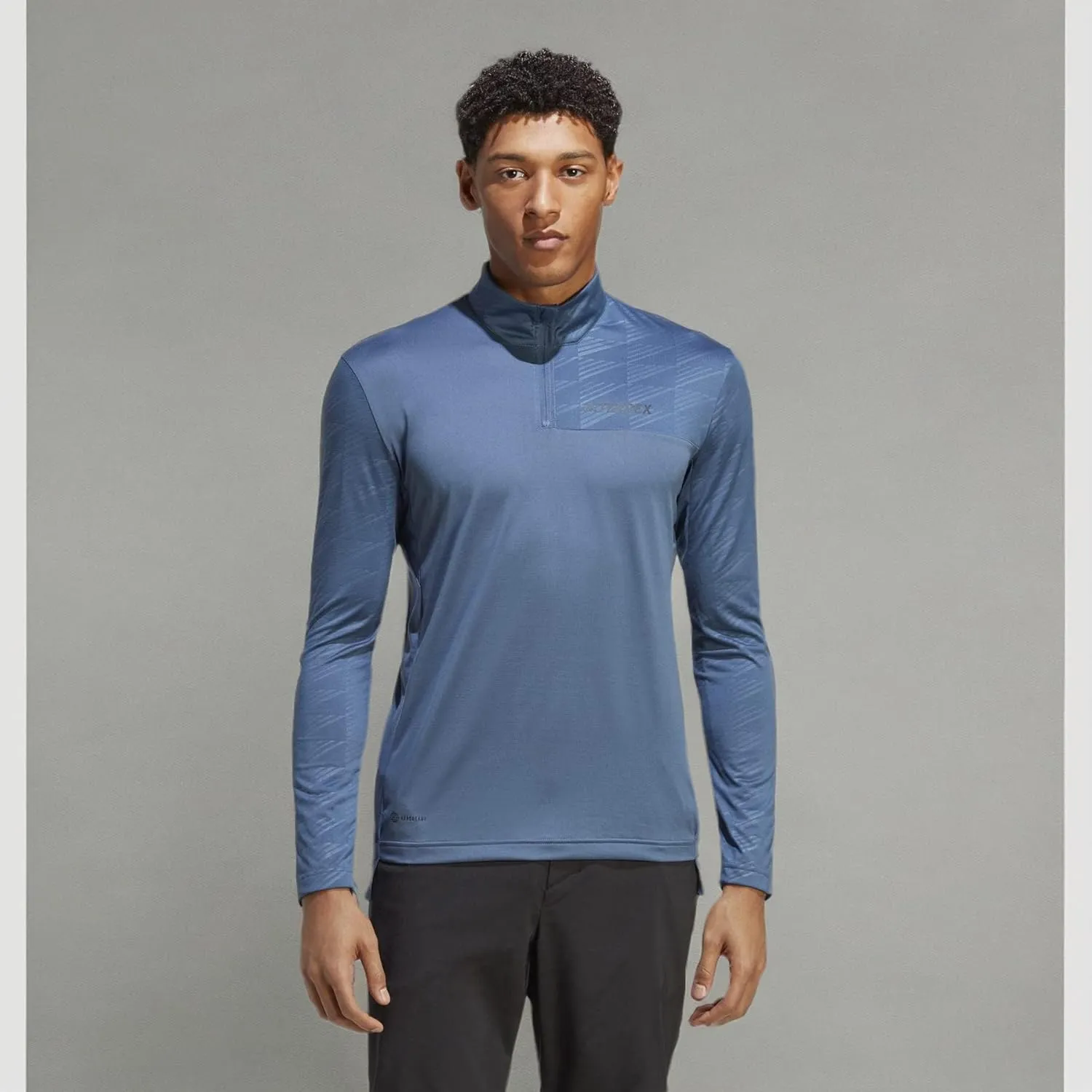 adidas Men's Terrex Multi Half Zip Long-Sleeve T-Shirt