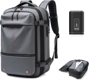 Aeropack Backpack, Aeropack Backpack Travel with Pump, 2025 New Premium 60l Expandable Waterproof Vacuum Travel Backack (Gray)