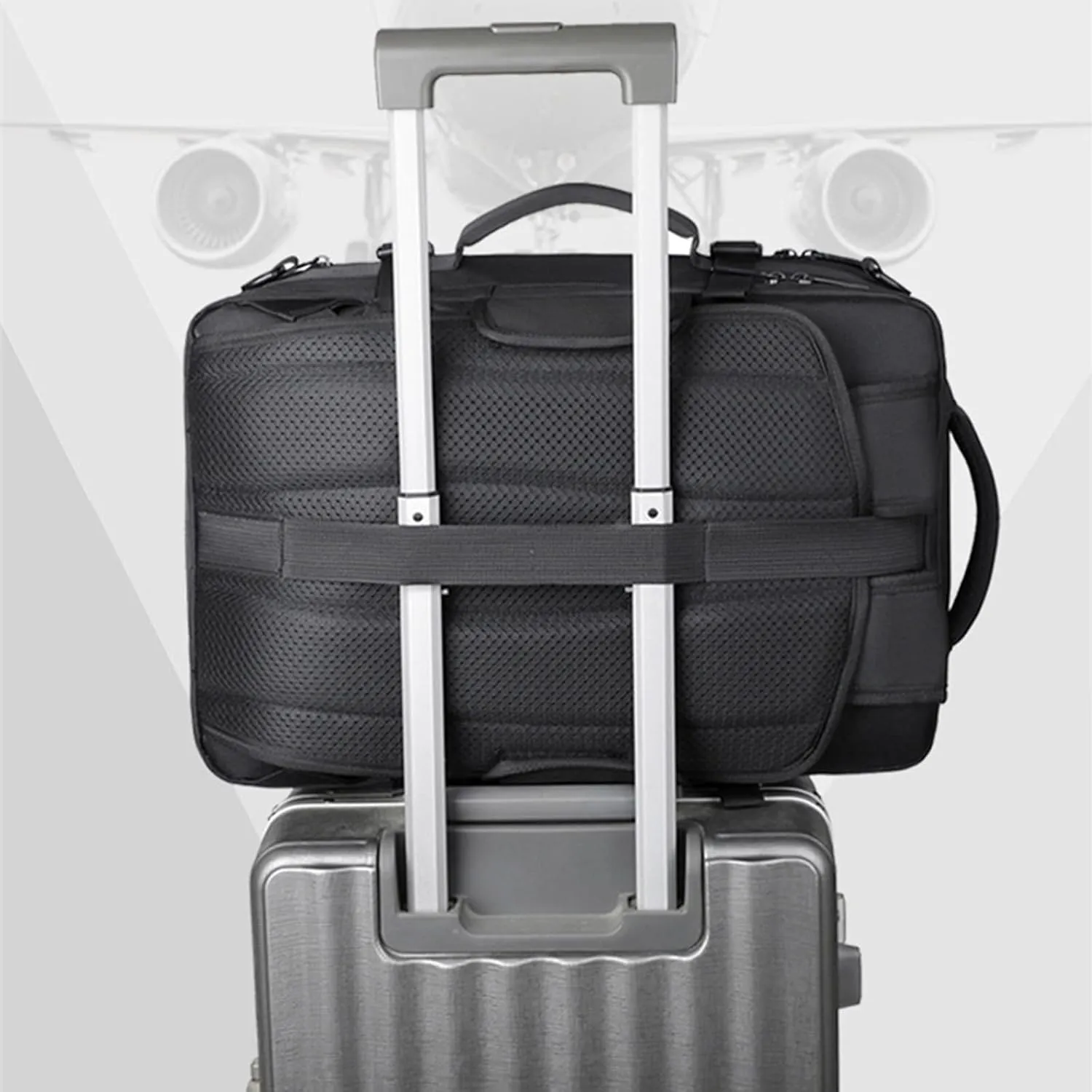 Airback Backpack, Travel Backpack with Vacuum System, Expandable Backpack with Vacuum Compression (Style E,One Size)