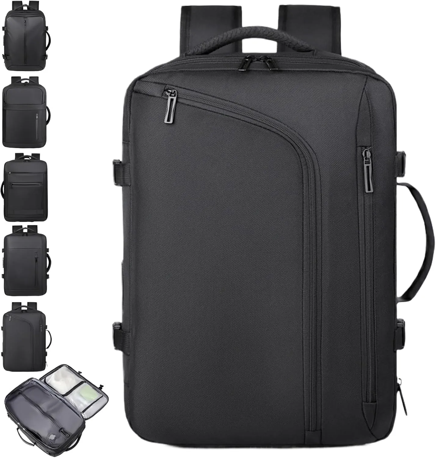 Airback Backpack, Travel Backpack with Vacuum System, Expandable Backpack with Vacuum Compression (Style E,One Size)