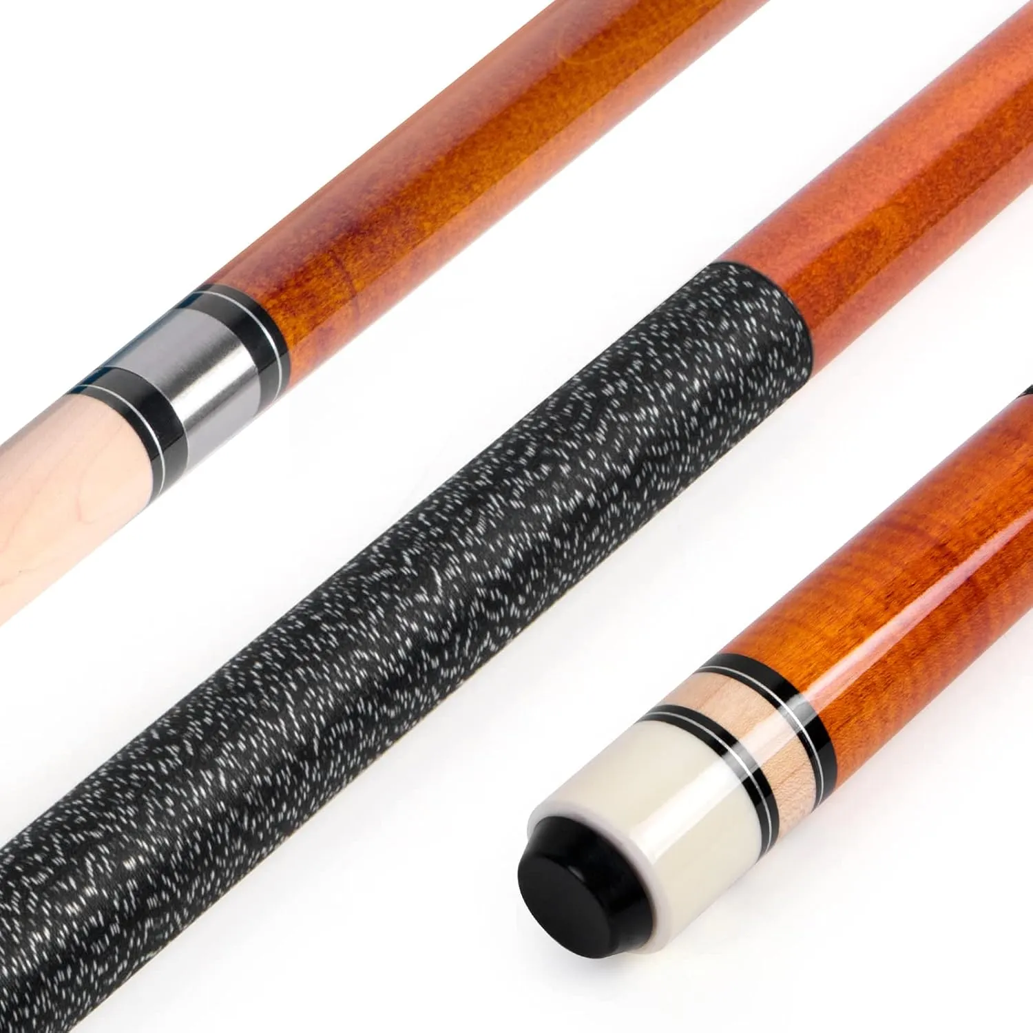 AKLOT Pool Cues,58" Pool Cue Stick Canadian Maple Wood Billiard Cues Sticks for Professional Billiard Players 18 19 20 21 oz