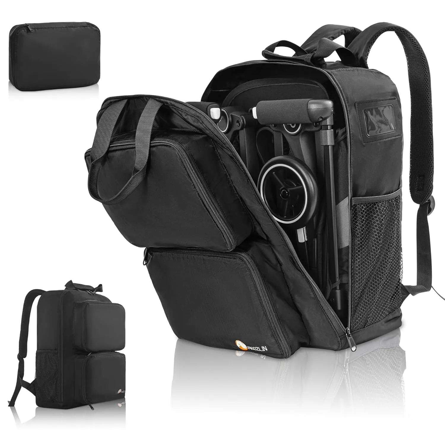 AKOZLIN Foldable Stroller Travel Bag Backpack 14.2"x6"x18.2"Compatible for Gb Pockit Air Plus Stroller Carry Bag[not for Gb all-city]