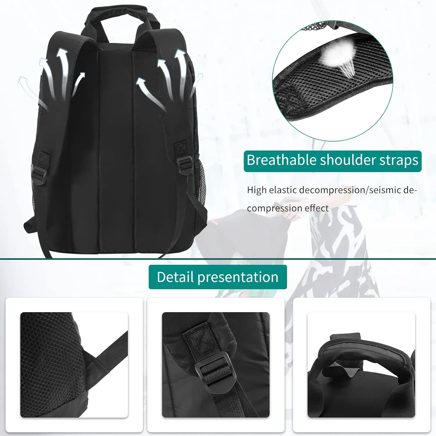 AKOZLIN Foldable Stroller Travel Bag Backpack 14.2"x6"x18.2"Compatible for Gb Pockit Air Plus Stroller Carry Bag[not for Gb all-city]