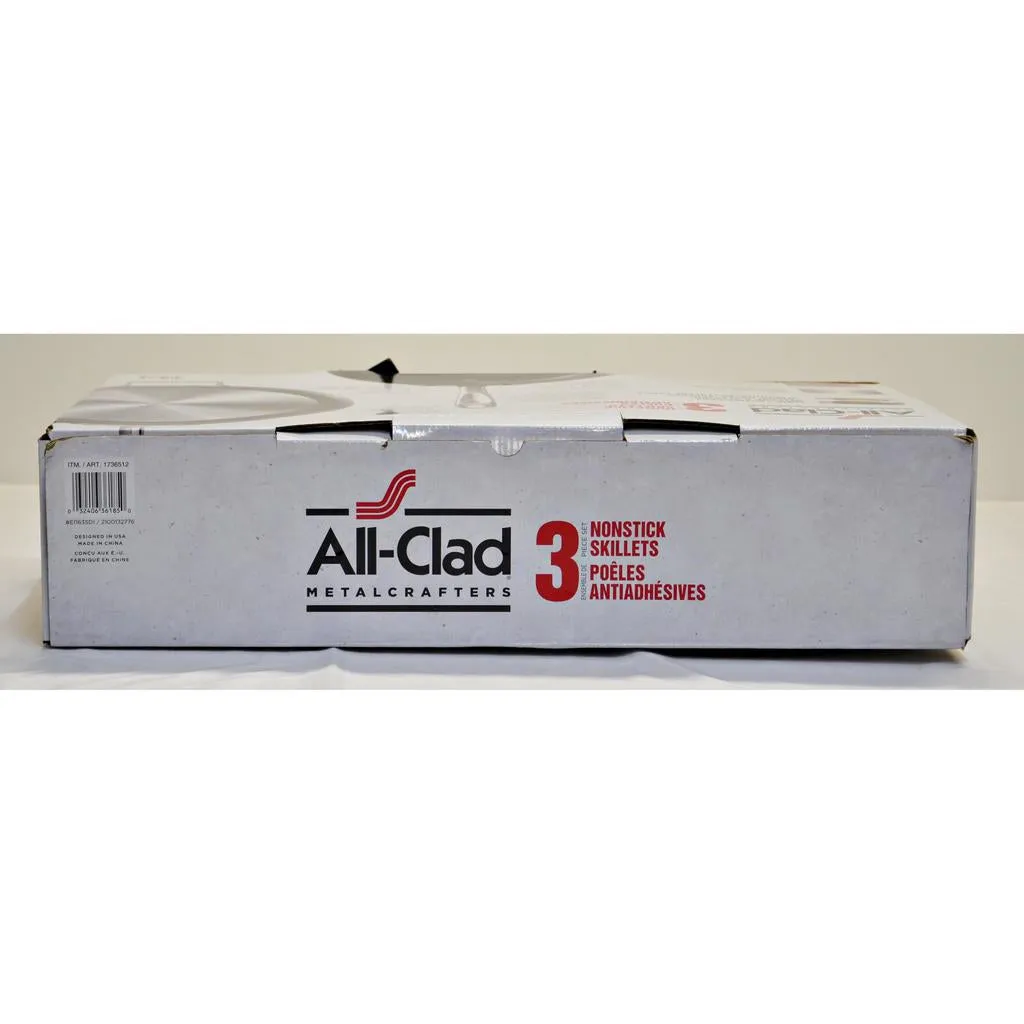 All-Clad Non-Stick Skillets Anodized Aluminum 3 pc Set