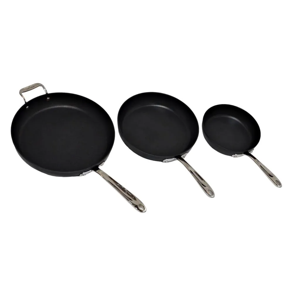 All-Clad Non-Stick Skillets Anodized Aluminum 3 pc Set