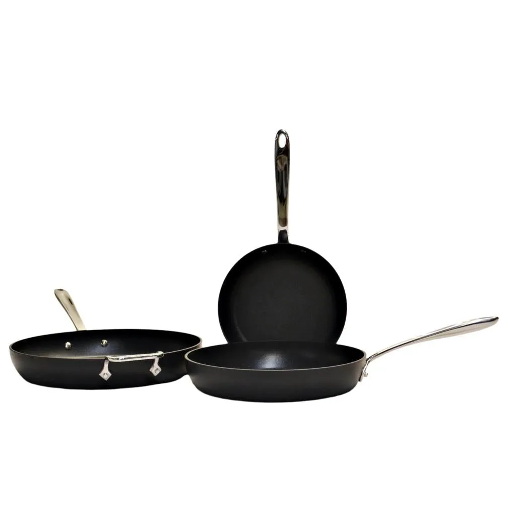 All-Clad Non-Stick Skillets Anodized Aluminum 3 pc Set