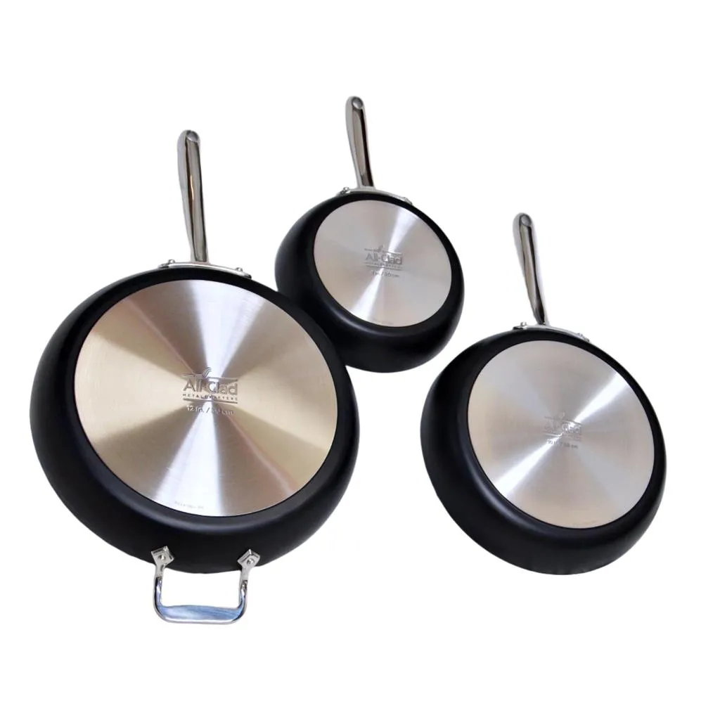 All-Clad Non-Stick Skillets Anodized Aluminum 3 pc Set