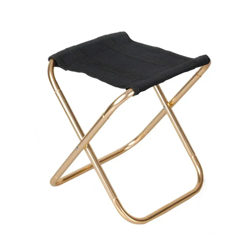 Alloy Seat With Stool Outdoor Fishing Camping Aluminum Specialized items Limited access Folding Golden Bag Camping Chair Chair