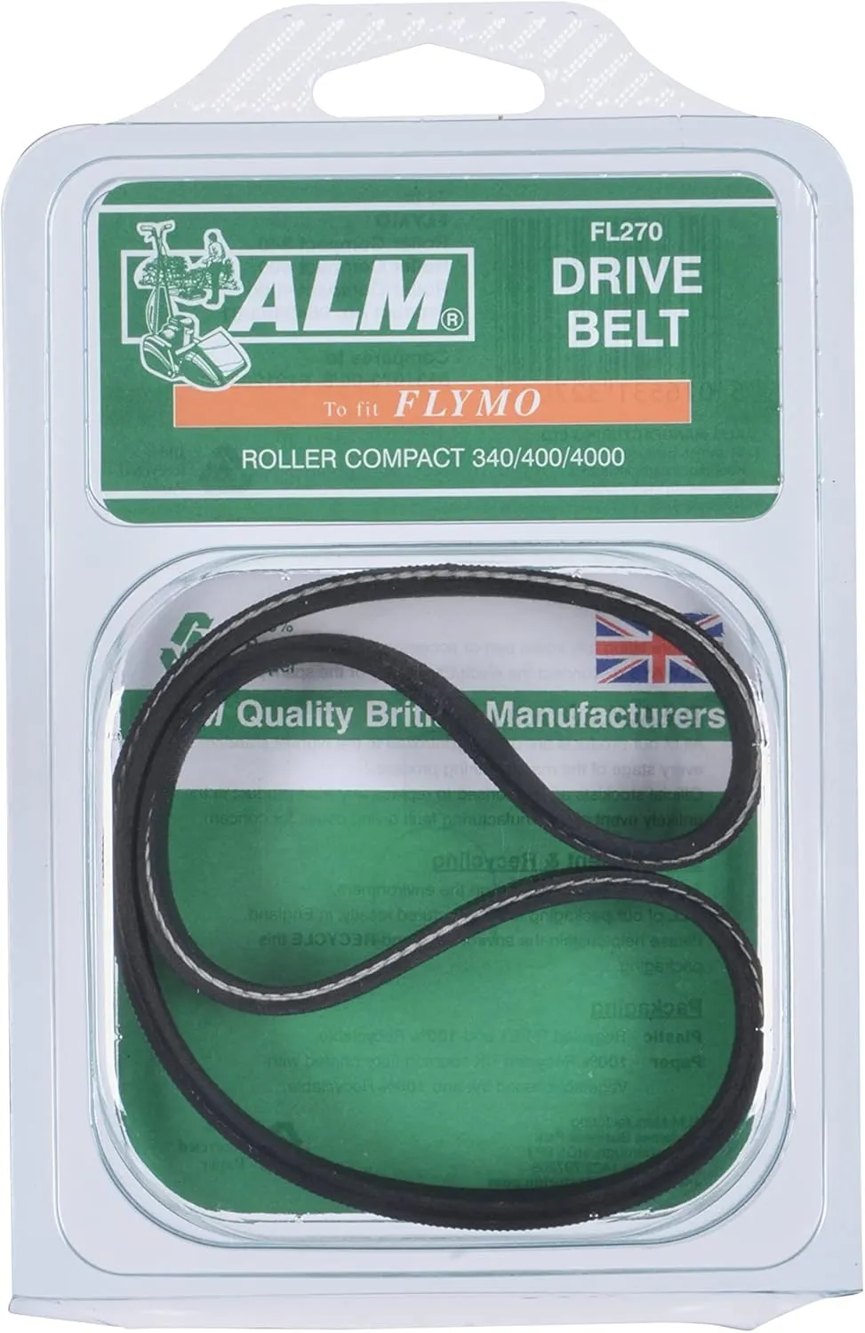 ALM Manufacturing FL270 Drive Belt to Suit Flymo Roller Compact