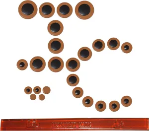 Alto Saxophone Pad Set with Shellac Stick, Pads Assembled in USA! (Selmer USA Bundy I)