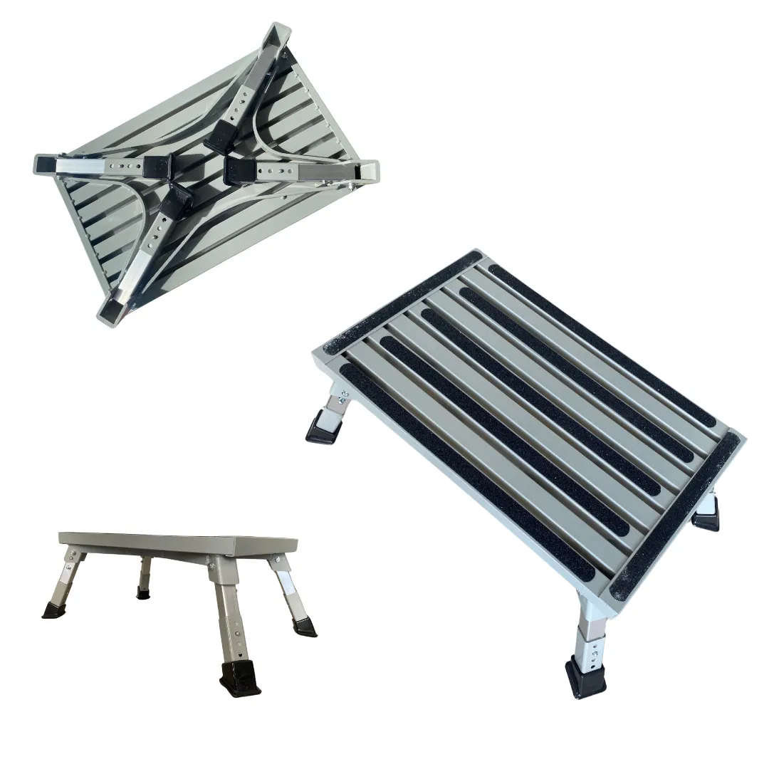 Aluminium Adjustable Folding Step | Lightweight & Safe Access