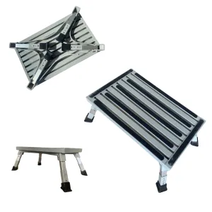 Aluminium Adjustable Folding Step | Lightweight & Safe Access