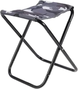 Aluminum Alloy Collapsible Chair for Outdoor Activities Camping Fishing BBQ Beach Grey