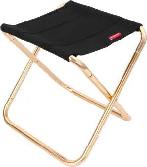 Aluminum Alloy Folding Stool Outdoor Portable for Camping Fishing Hiking Travel (XL)