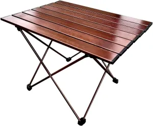 Aluminum Alloy Portable Ultralight Folding Camping Table Foldable Outdoor Dinner Desk for Party Picnic BBQ (D As Shown)