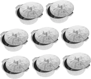 Aluminum Pans with Lids 2300ml Camping Cookware Disposable Tin Foil Pots Heat Resistant Cooking Tins for Outdoor
