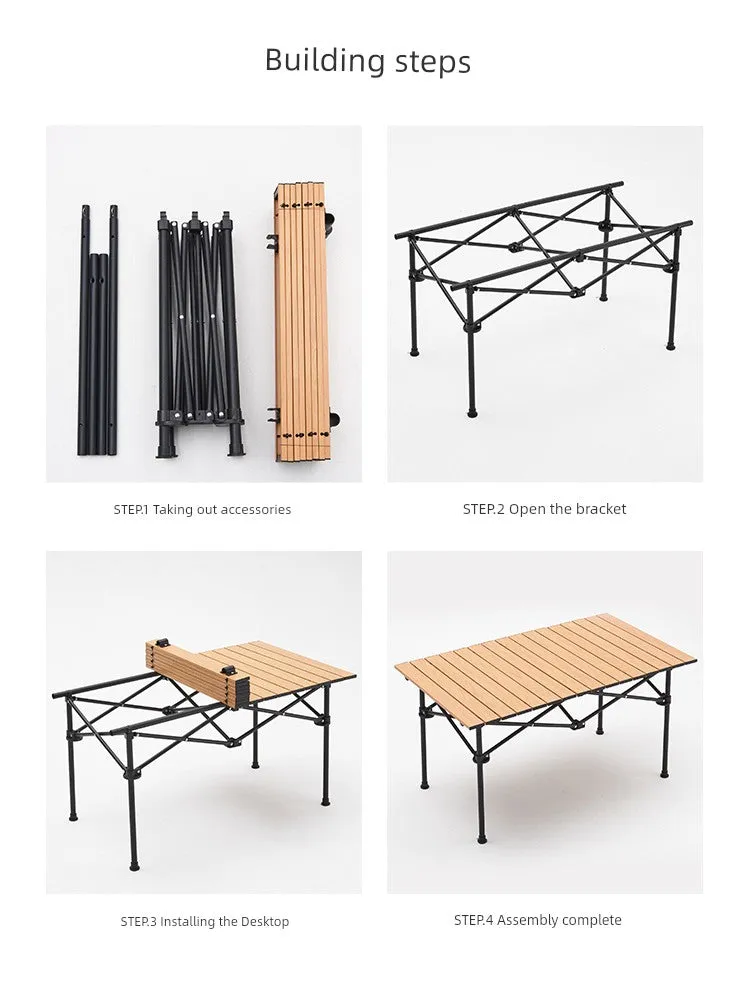 Aluminum Picnic Camping Table Flash offer Easy returns Portable