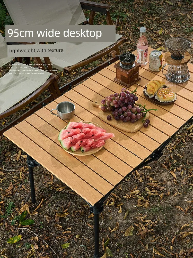 Aluminum Picnic Camping Table Flash offer Easy returns Portable