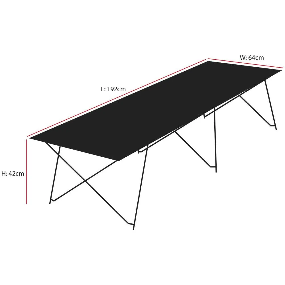 Andes Folding Portable Lightweight Single Camping Camp Bed