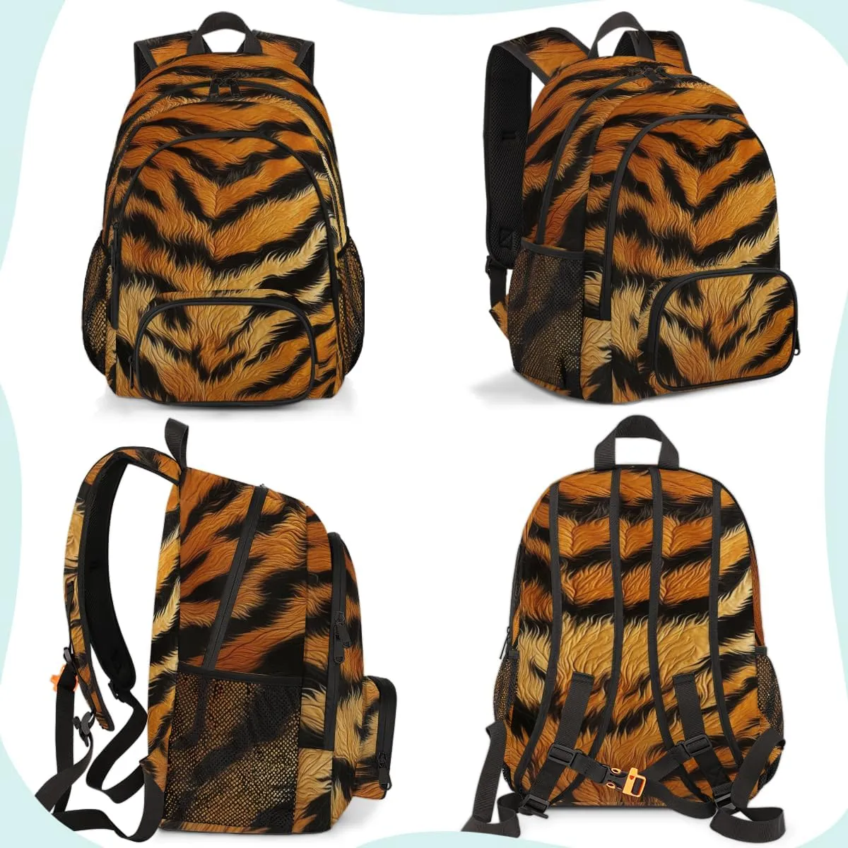 Animal Print Carry on Travel Backpack for Women Men Water resistant Lightweight Rucksack Backpack for Weekender Casual Work Hiking Jungle Animal