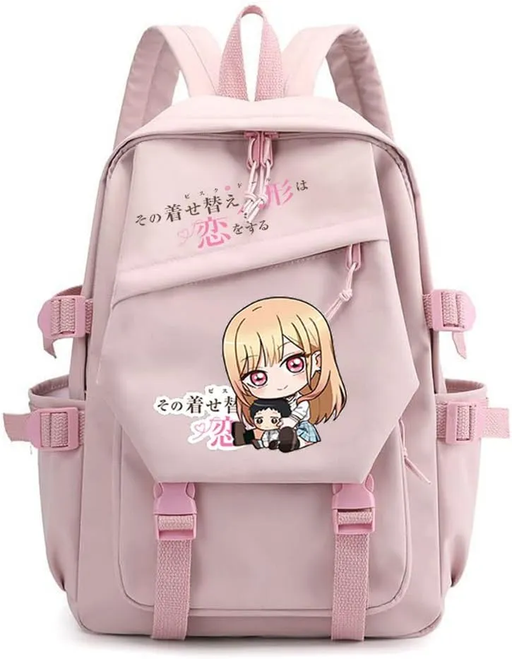 Anime My Dress Up Darling Marin Kitagawa dokidoki Backpack Cosplay Kawaii Backpack For Teens (10)