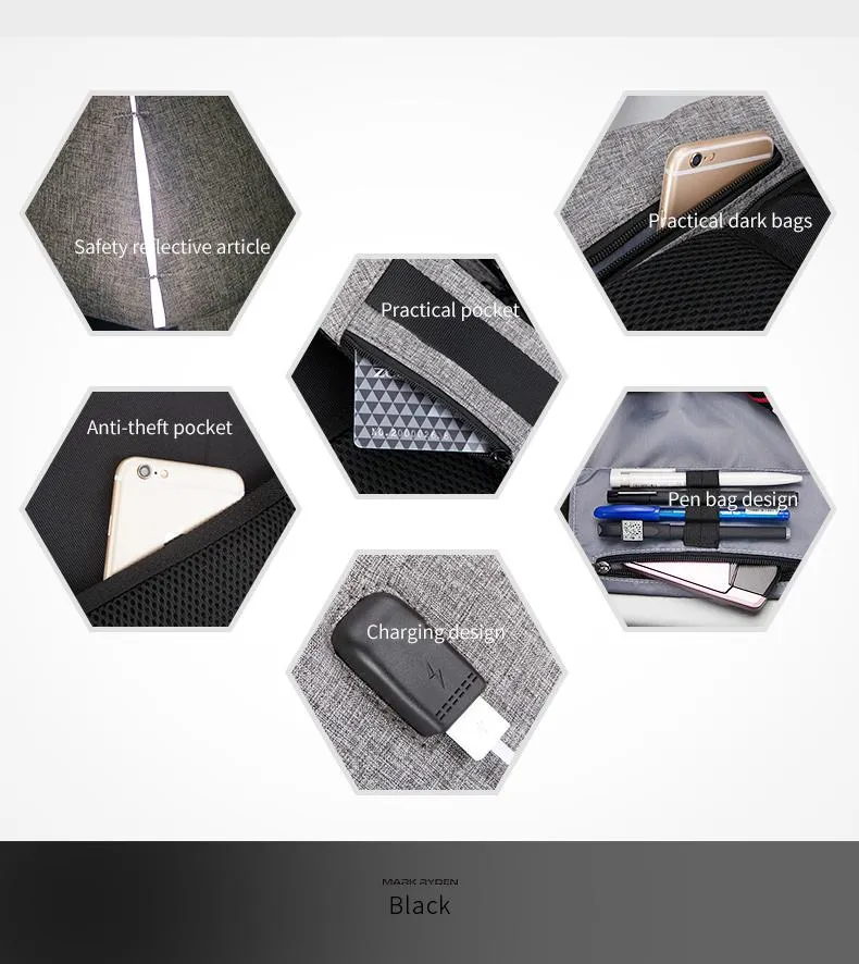 Anti Thief Multifunction Laptop Backpacks