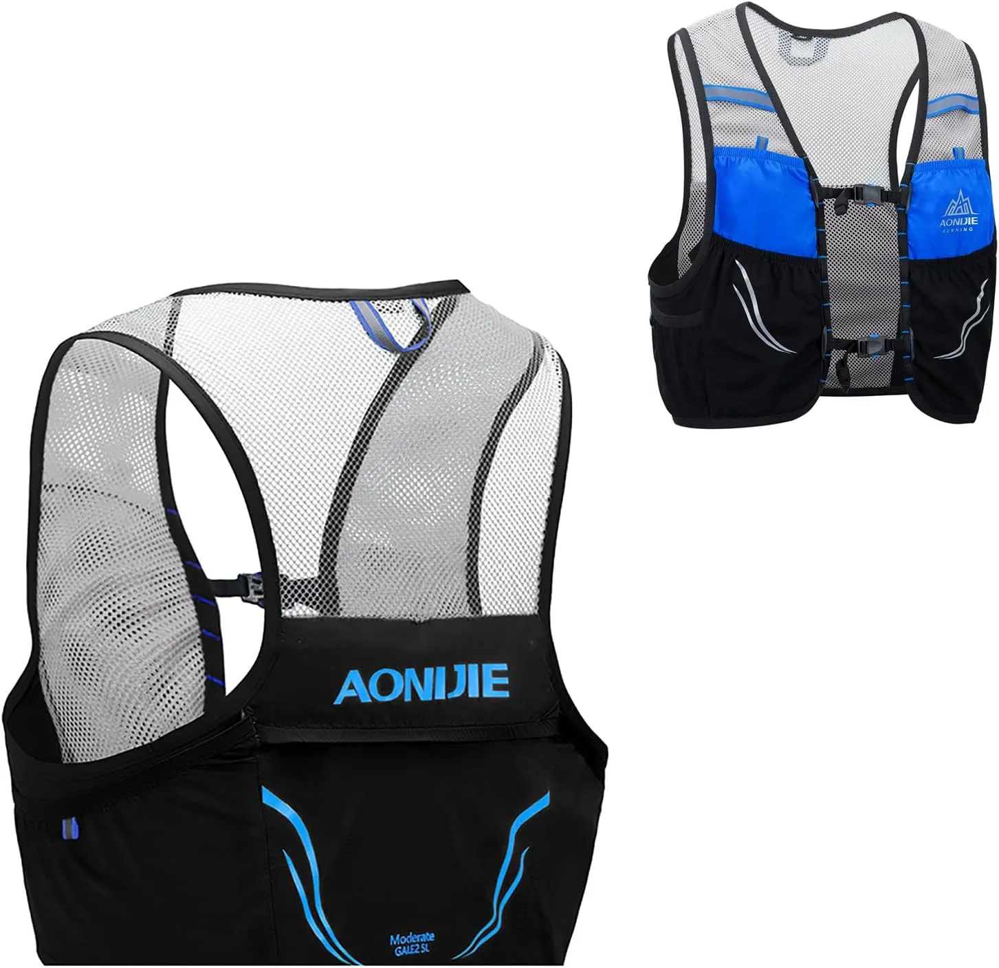 AONIJIE 2.5L Hydration Vest, Lightweight Breathable and Stable Running Backpack Suitable for Outdoor Men and Women,Marathon