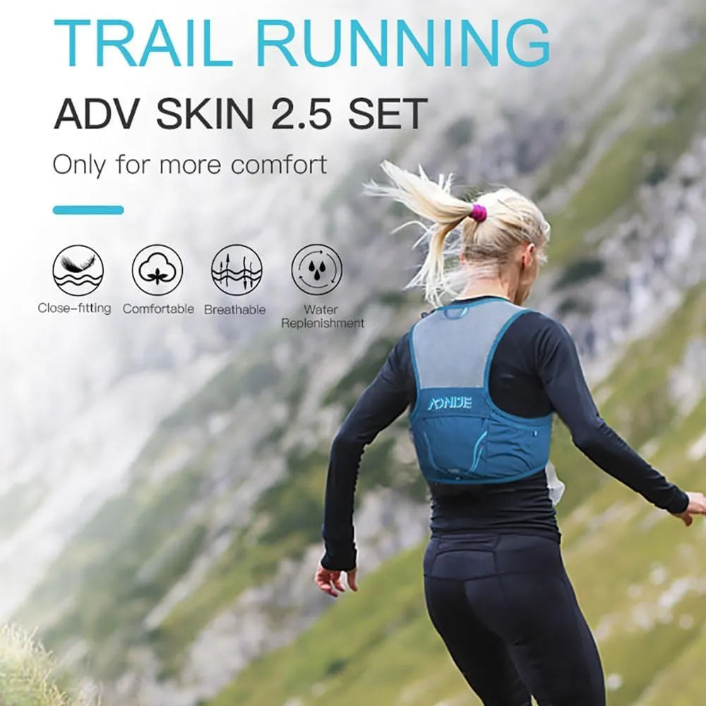 AONIJIE 2.5L Hydration Vest, Lightweight Breathable and Stable Running Backpack Suitable for Outdoor Men and Women,Marathon