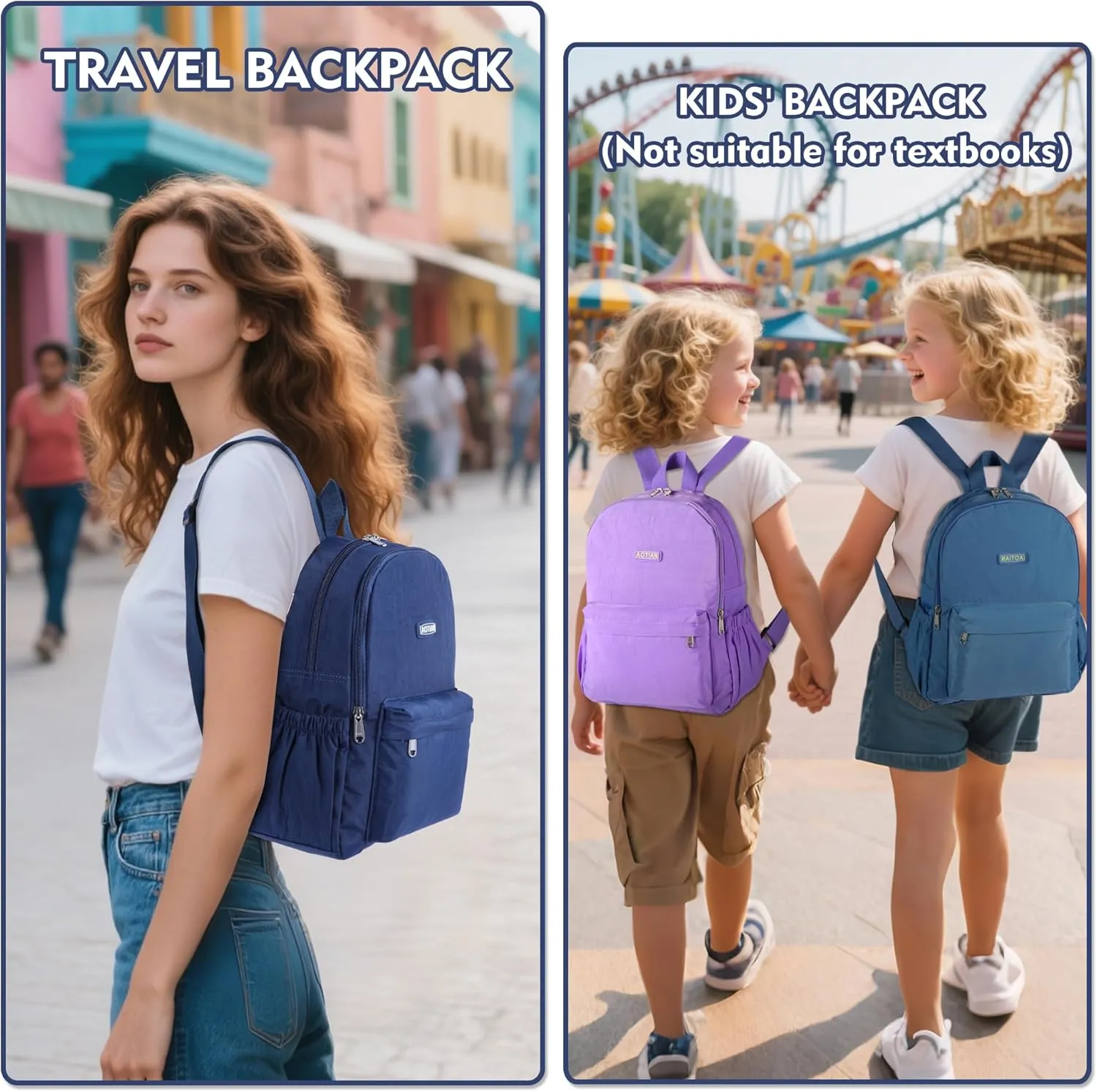 AOTIAN Lightweight Small Hiking Backpack for Women - Durable Water-Resistant Daypack for Travel, Camping & Outdoor Adventures