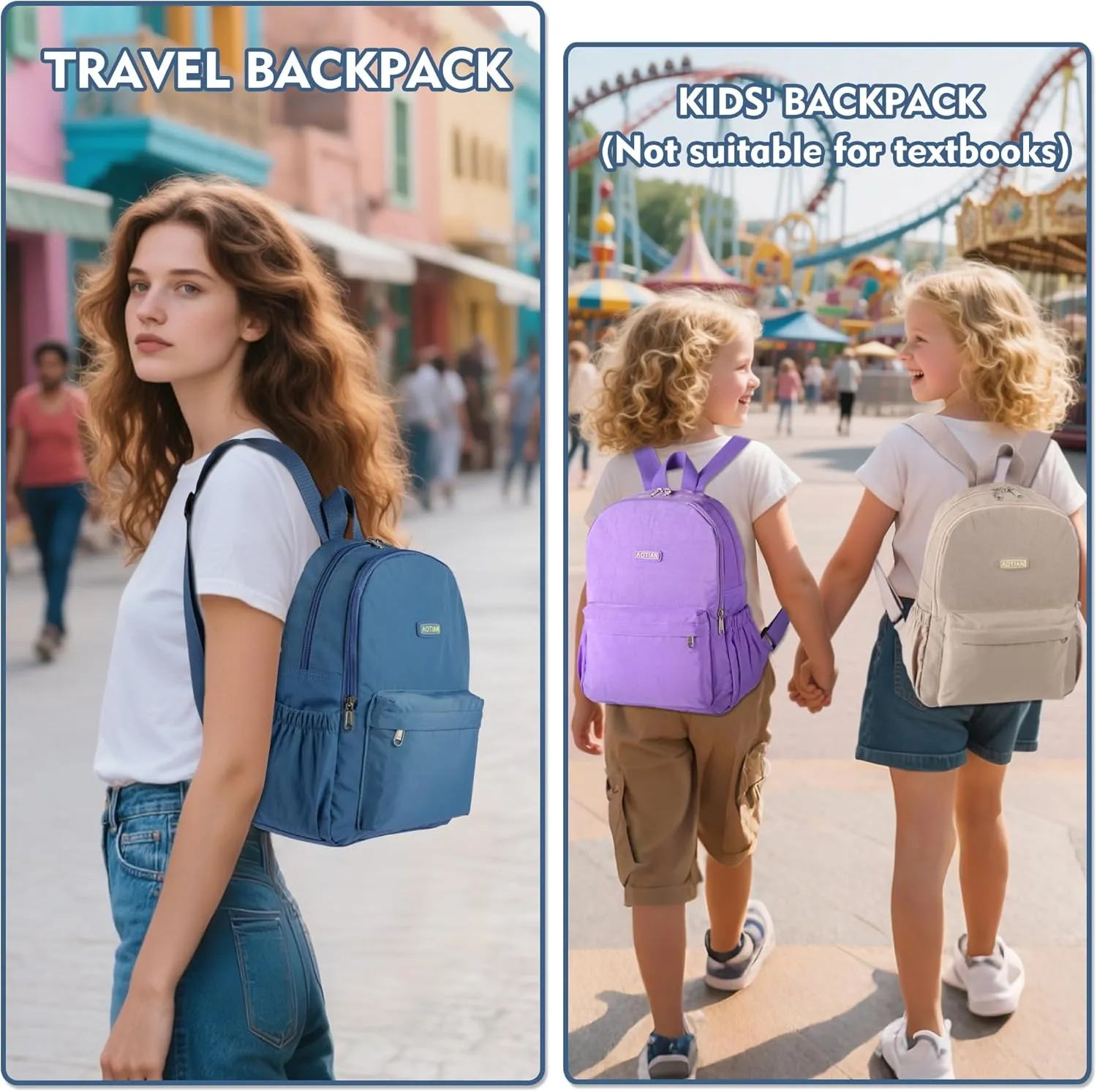 AOTIAN Lightweight Small Hiking Backpack for Women - Durable Water-Resistant Daypack for Travel, Camping & Outdoor Adventures
