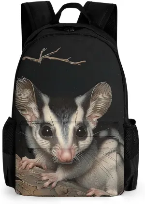 Australian Sugar Glider Laptop Backpack Lightweight Travel Shoulder Bag Casual Daypack for Men Women