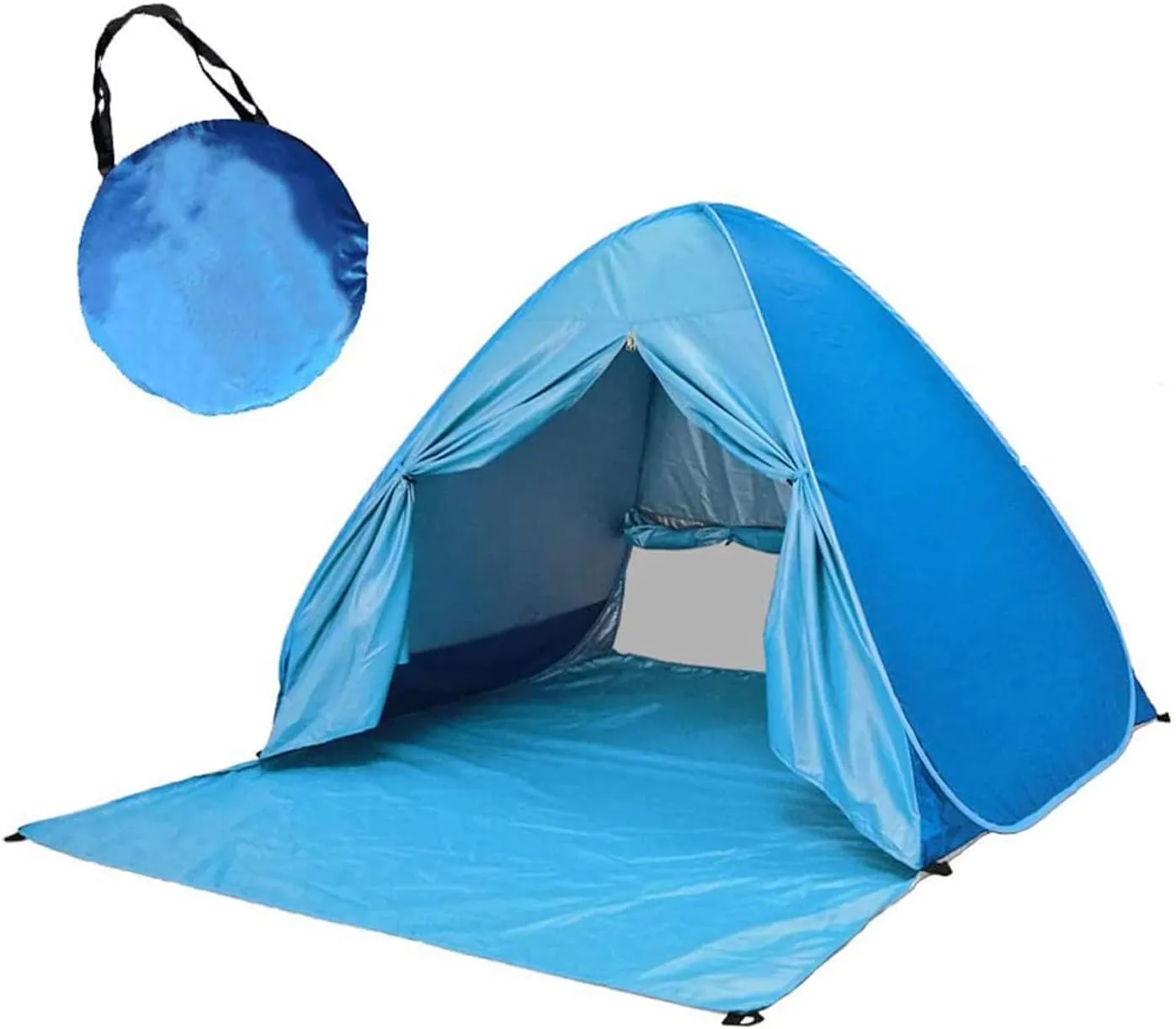 Automatic Pop Up Beach Tent Instant Portable Quick Sun Shelter for 2-3 Persons (Blue)
